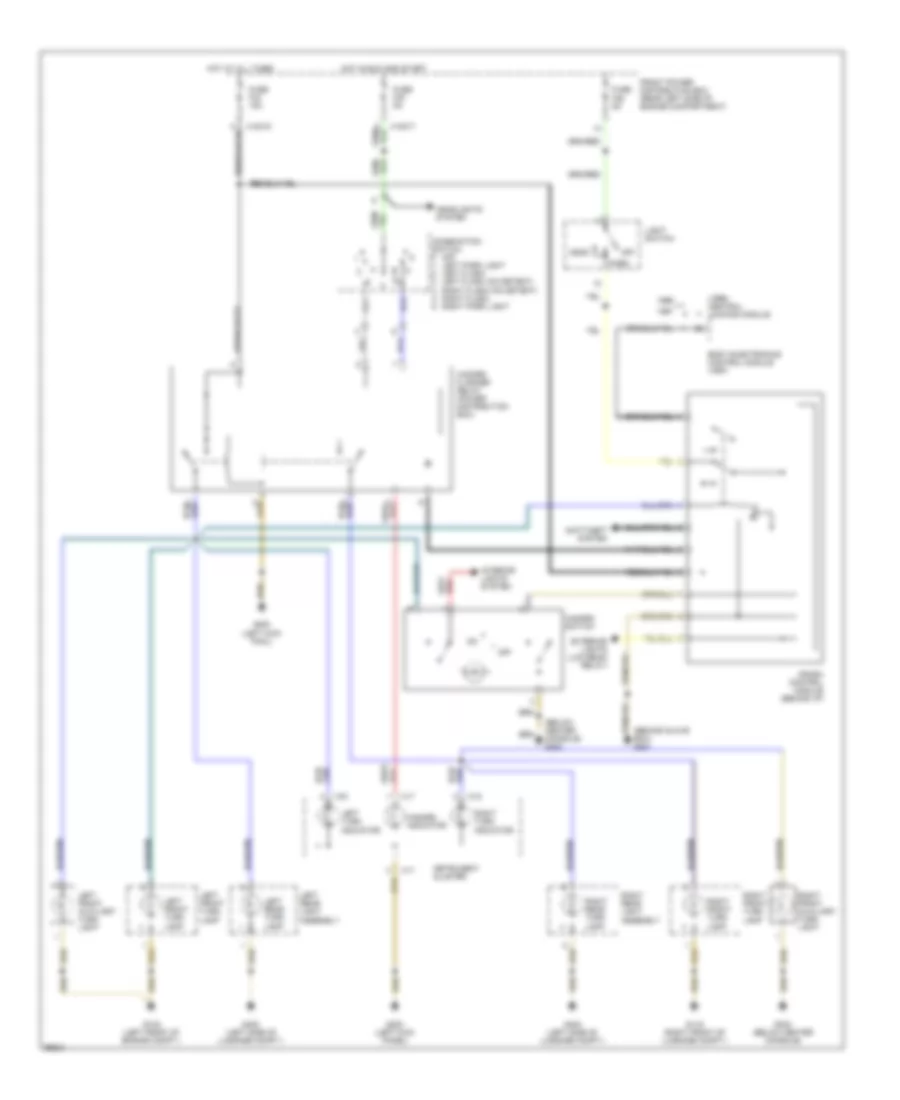 Exterior Lamps Wiring Diagram (1 of 2) for BMW Z3 1996