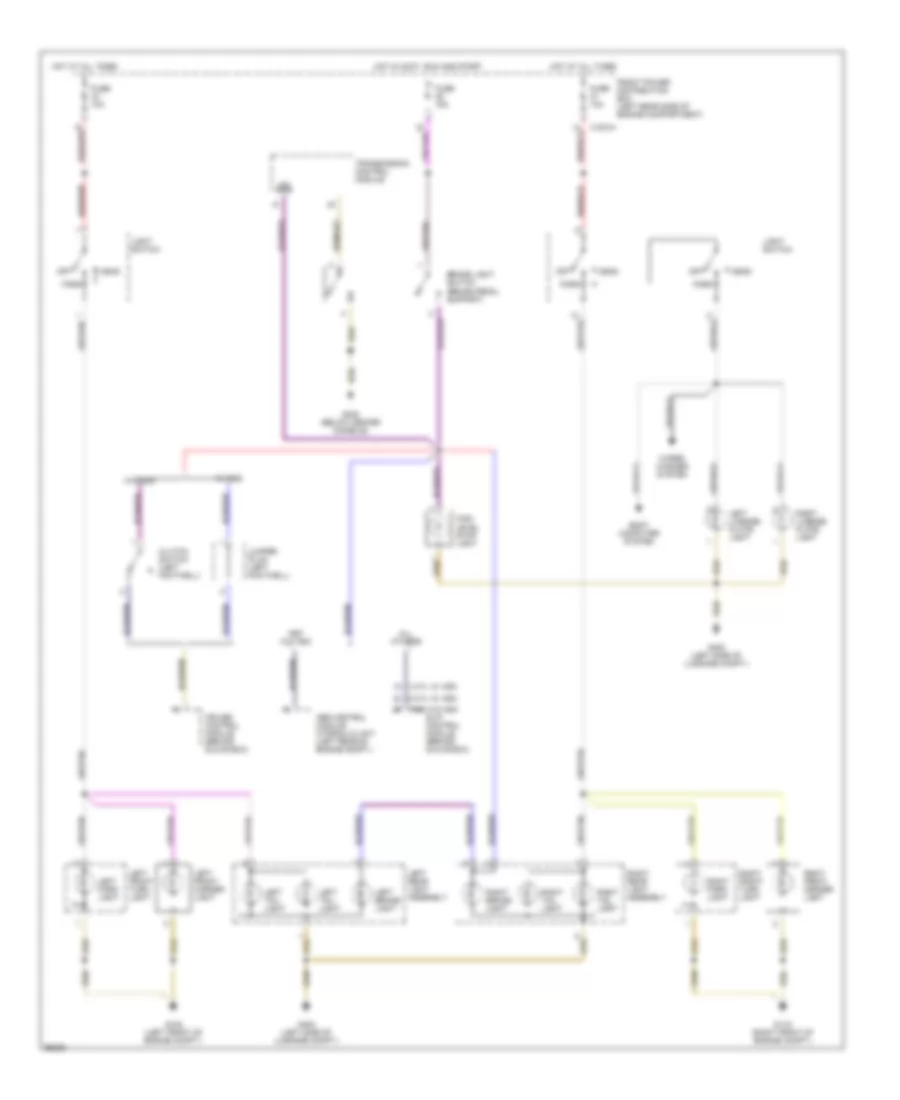 Exterior Lamps Wiring Diagram (2 of 2) for BMW Z3 1996