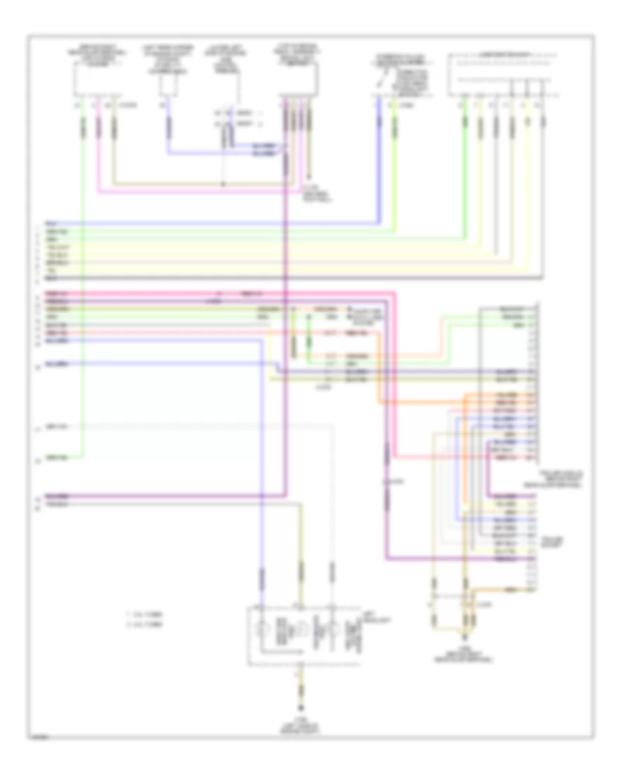 Exterior Lamps  Trailer Connector Wiring Diagram (3 of 3) for BMW X1 sDrive28i 2014