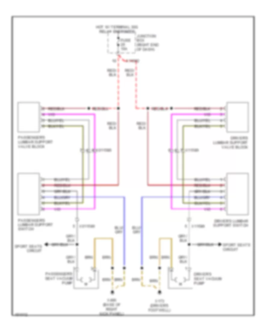Lumbar Wiring Diagram for BMW X1 sDrive28i 2014