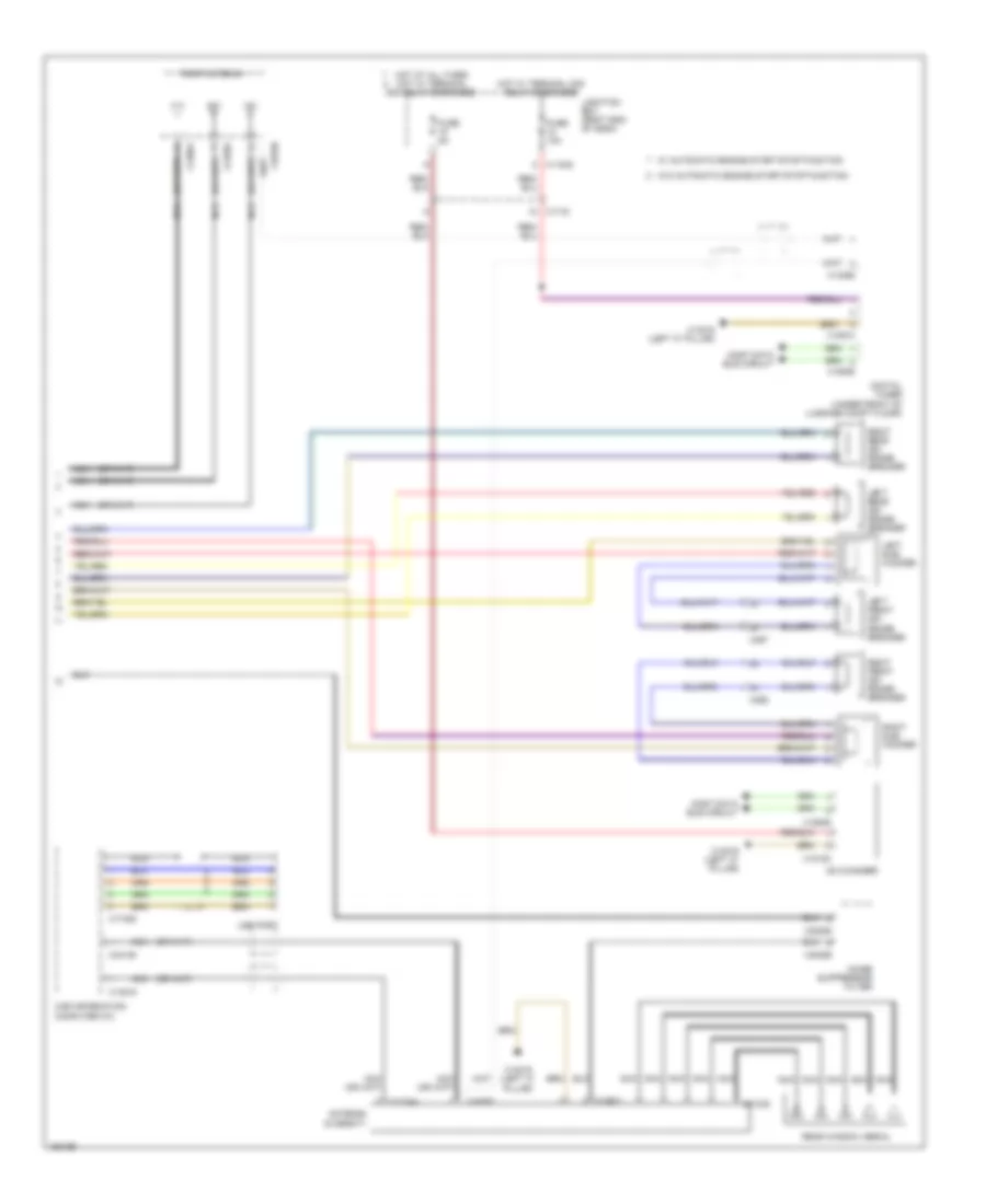 Base Radio Wiring Diagram, with CIC (2 of 2) for BMW X1 sDrive28i 2014