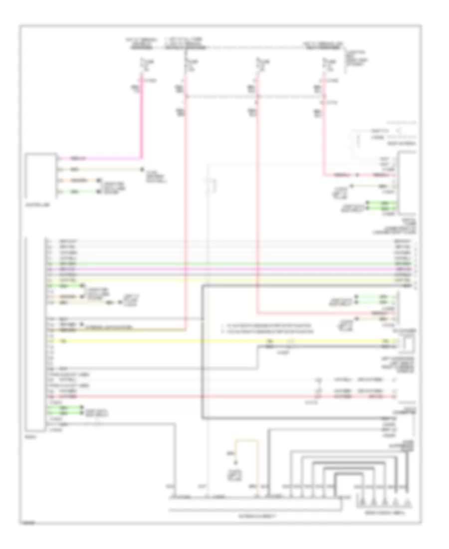 Hifi Radio Wiring Diagram, without CIC (1 of 2) for BMW X1 sDrive28i 2014