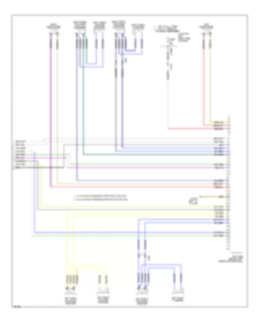 Hifi Radio Wiring Diagram, without CIC (2 of 2) for BMW X1 sDrive28i 2014