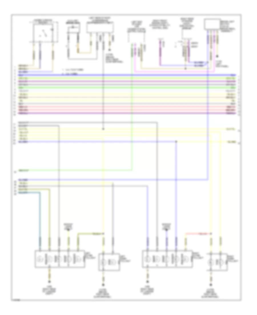 Exterior Lamps Wiring Diagram (2 of 3) for BMW X6 35i 2013