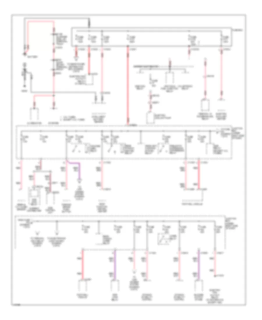 Power Distribution Wiring Diagram 1 of 5 for BMW X6 35i 2013