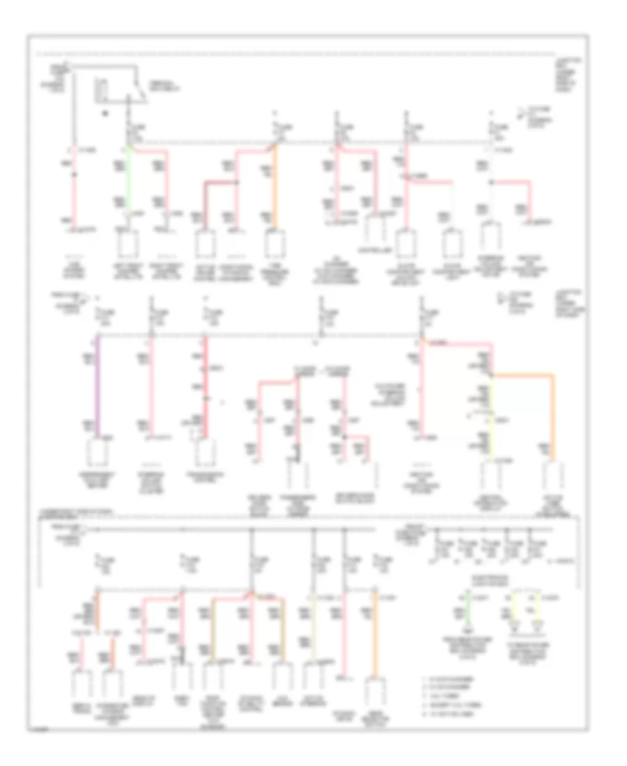 Power Distribution Wiring Diagram (2 of 5) for BMW X6 35i 2013