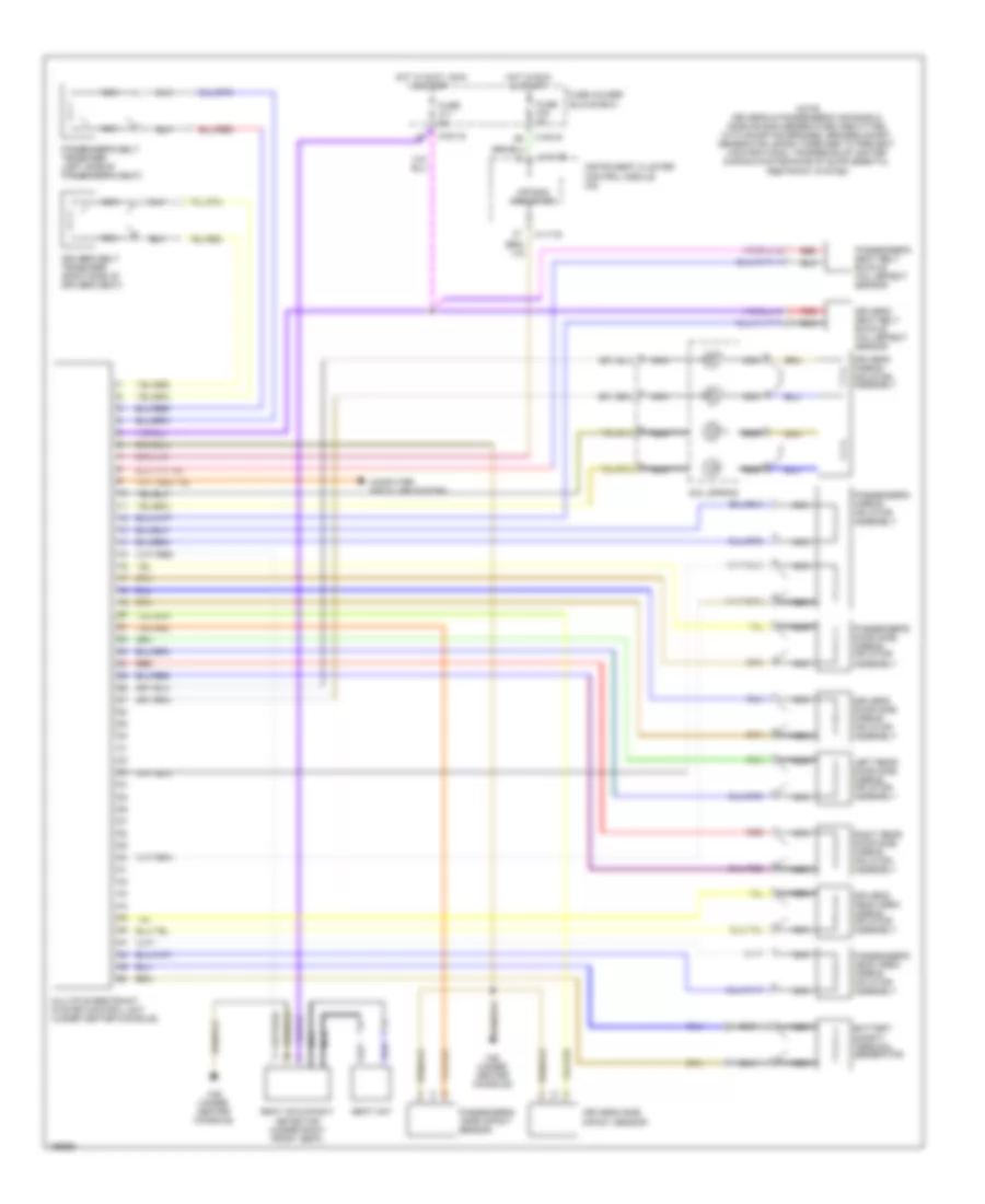 Supplemental Restraints Wiring Diagram for BMW 330i 2002