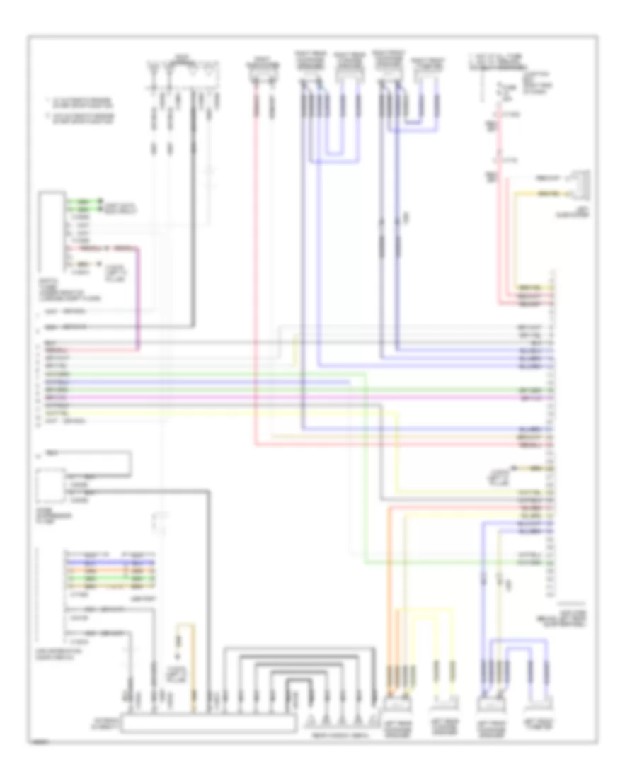 Navigation Wiring Diagram, with HIFI Radio (2 of 2) for BMW X1 xDrive28i 2014