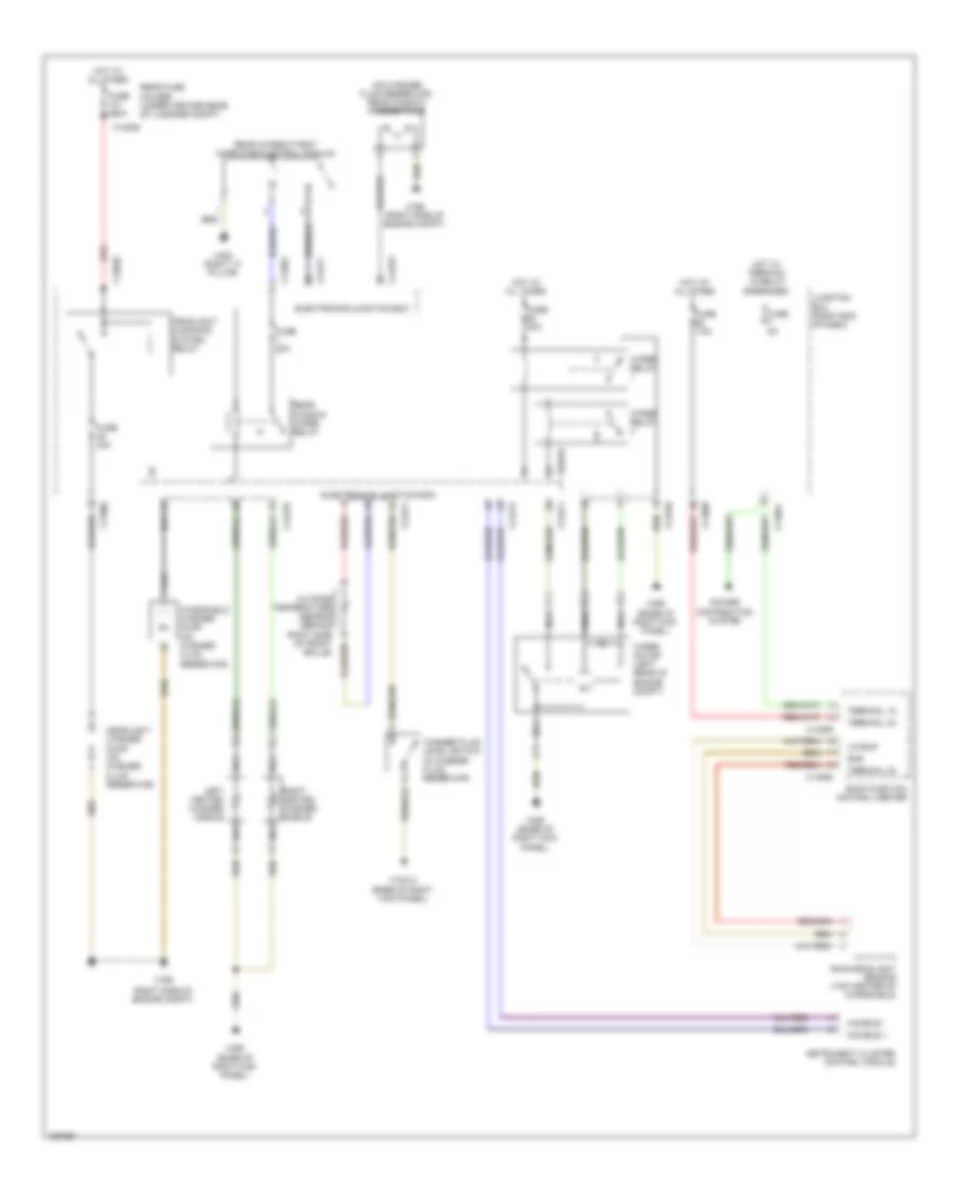 Wiper Washer Wiring Diagram for BMW X1 xDrive28i 2014