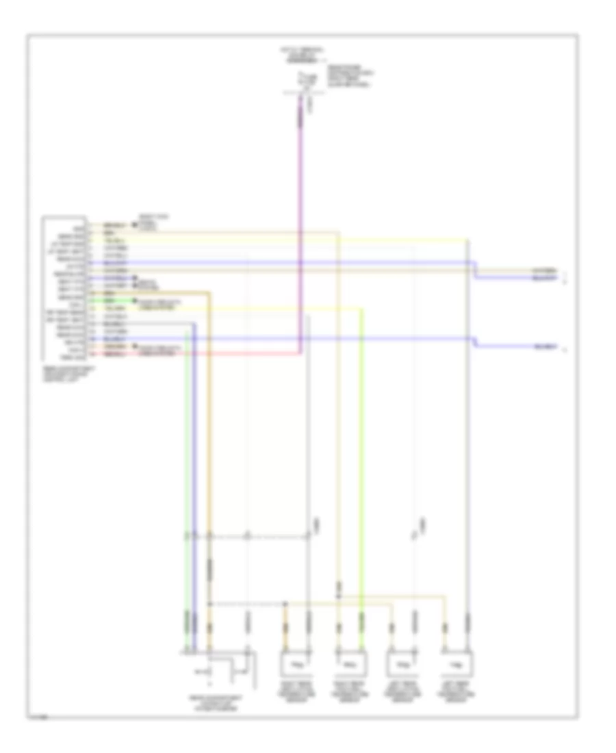 Rear Heater  AC Wiring Diagram (1 of 2) for BMW X6 50i 2013