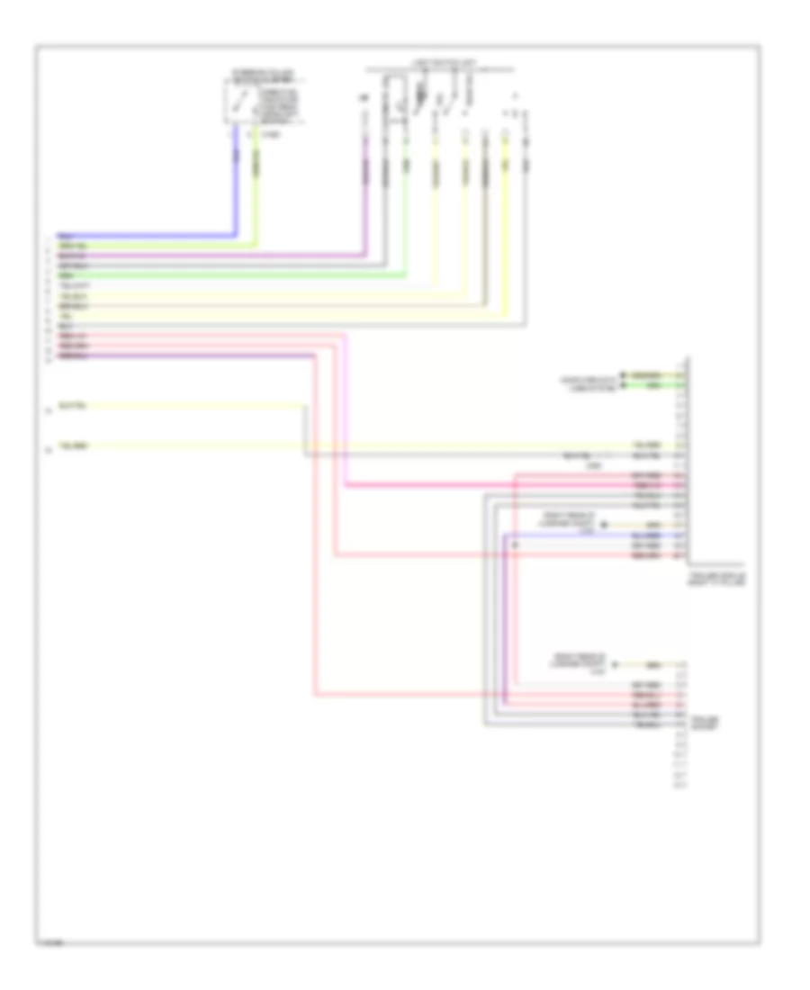 Exterior Lamps Wiring Diagram 3 of 3 for BMW X6 50i 2013