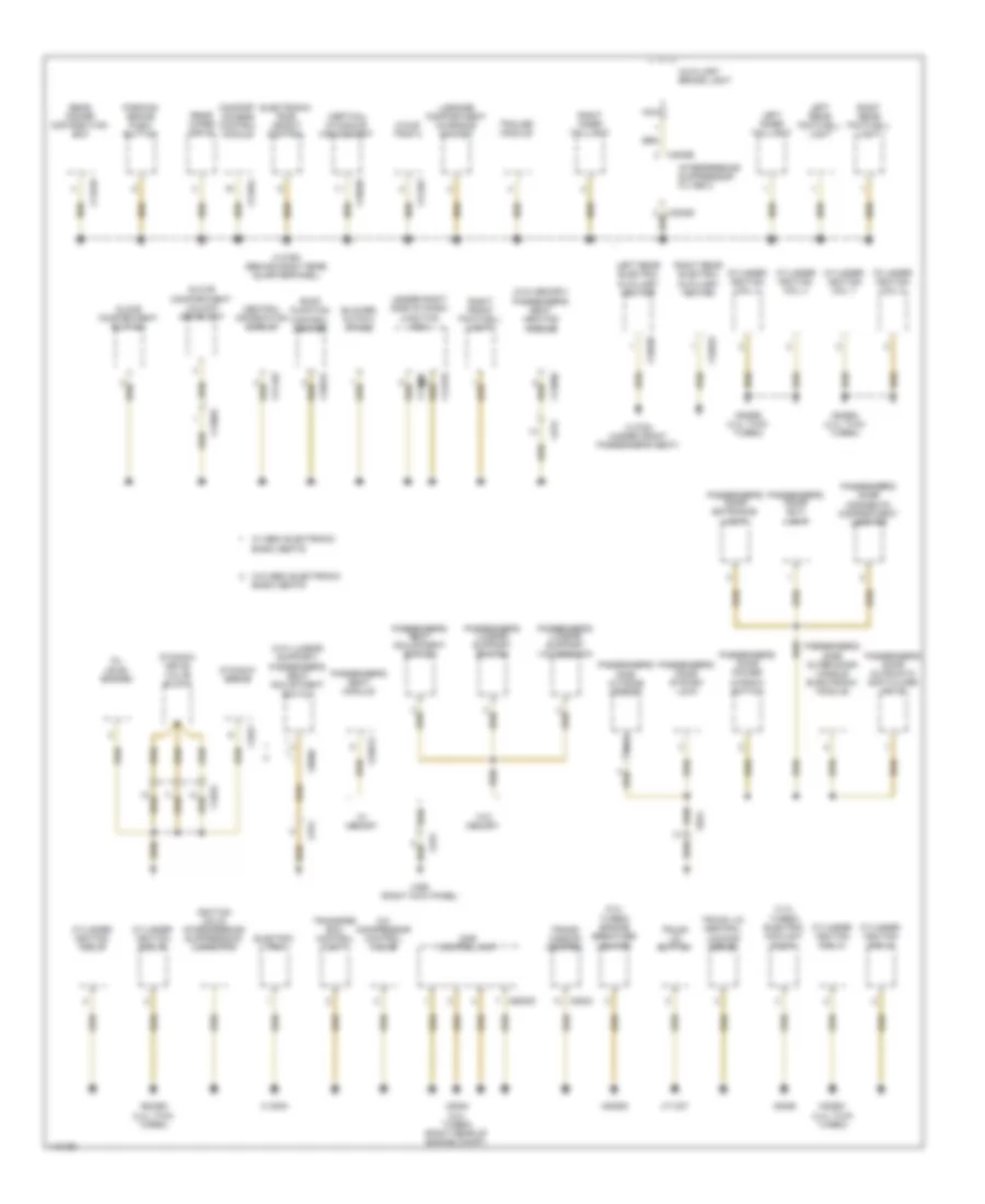 Ground Distribution Wiring Diagram (4 of 5) for BMW X6 50i 2013