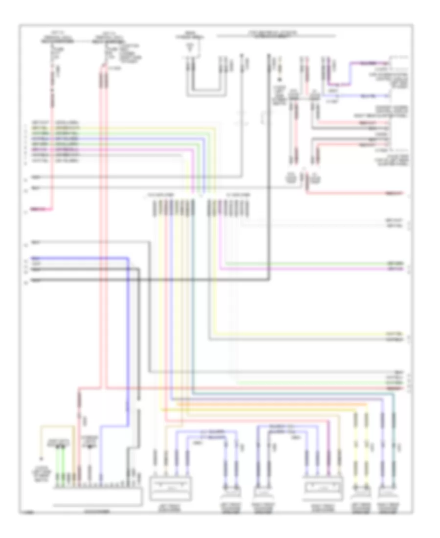 Navigation Wiring Diagram, Hifi Radio with Active Sound Design (2 of 3) for BMW X6 50i 2013