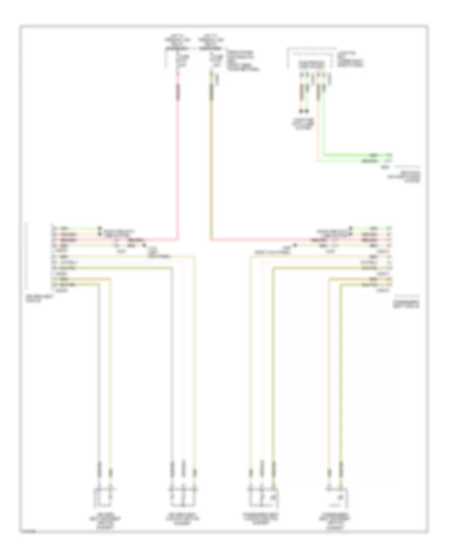 Front Heated Seats Wiring Diagram, with Memory for BMW X6 50i 2013