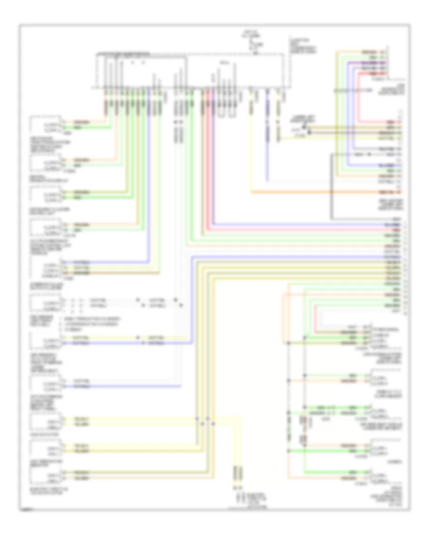 Computer Data Lines Wiring Diagram 1 of 2 for BMW M3 2010