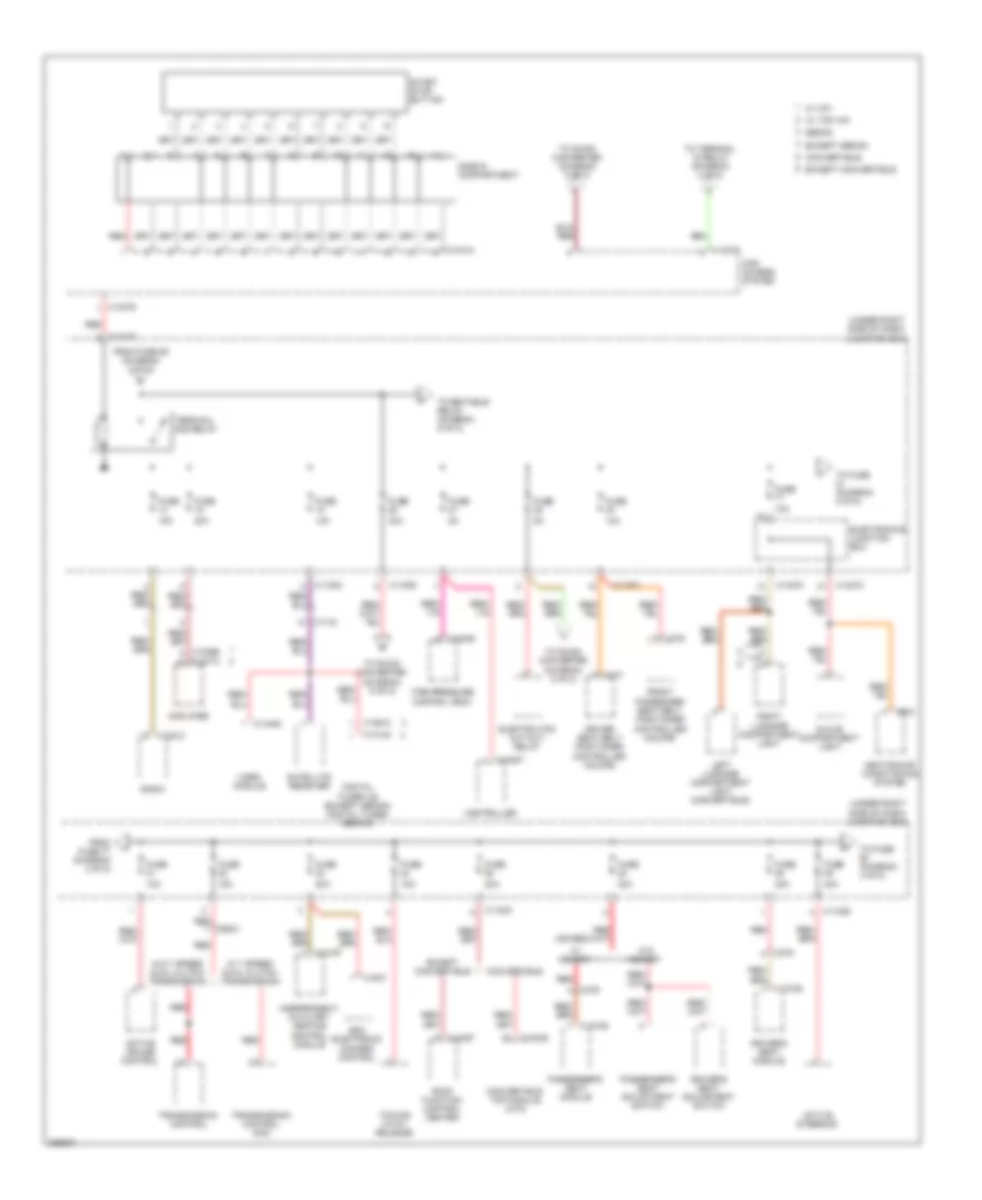 Power Distribution Wiring Diagram 3 of 5 for BMW M3 2010