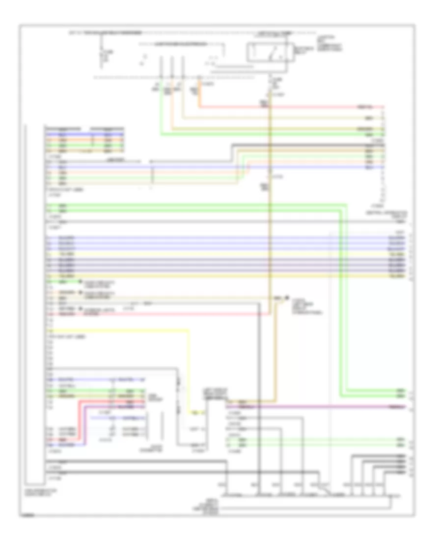 Base Radio Wiring Diagram, Except Convertible with CIC (1 of 2) for BMW M3 2010