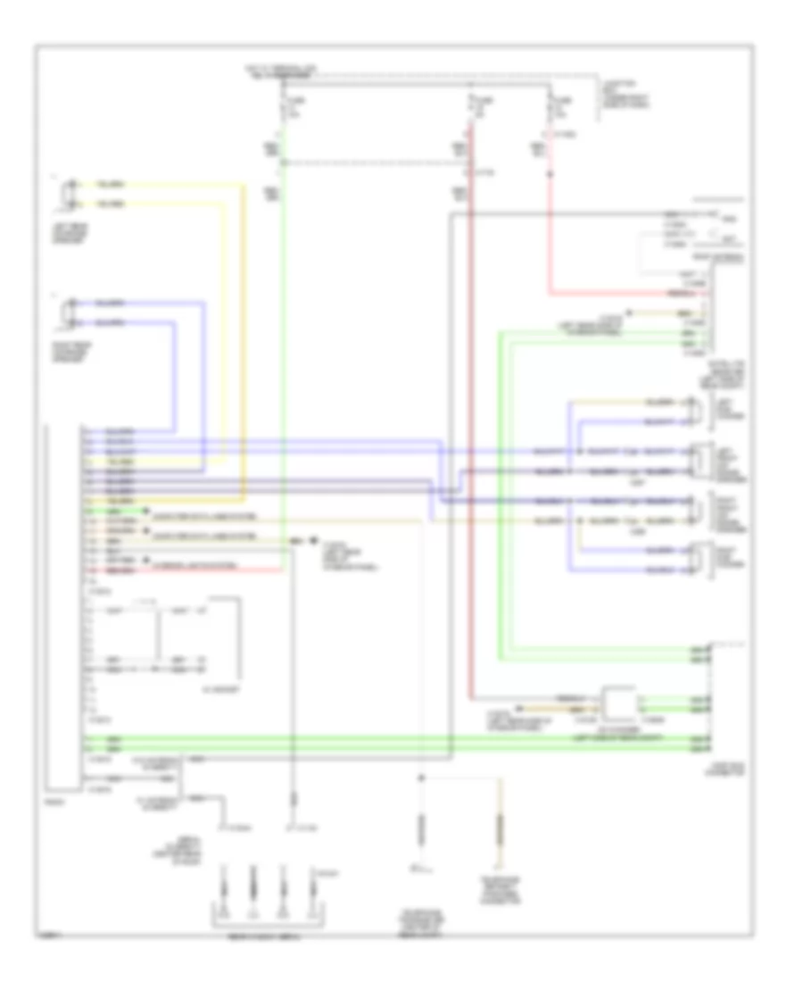 Base Radio Wiring Diagram, Except Convertible without CIC, CCC  M-ASK for BMW M3 2010