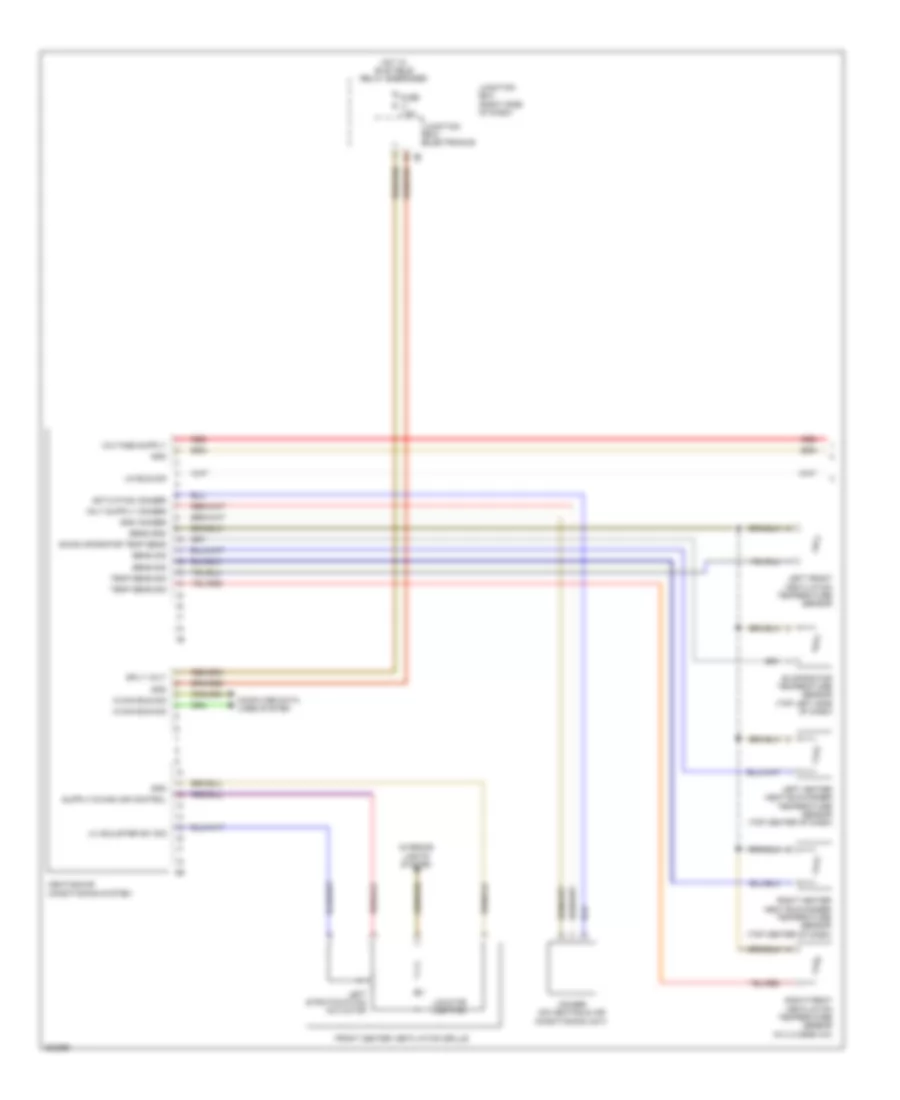 Automatic AC Wiring Diagram, without Rear Automatic Climate Control (1 of 3) for BMW 535xi 2012