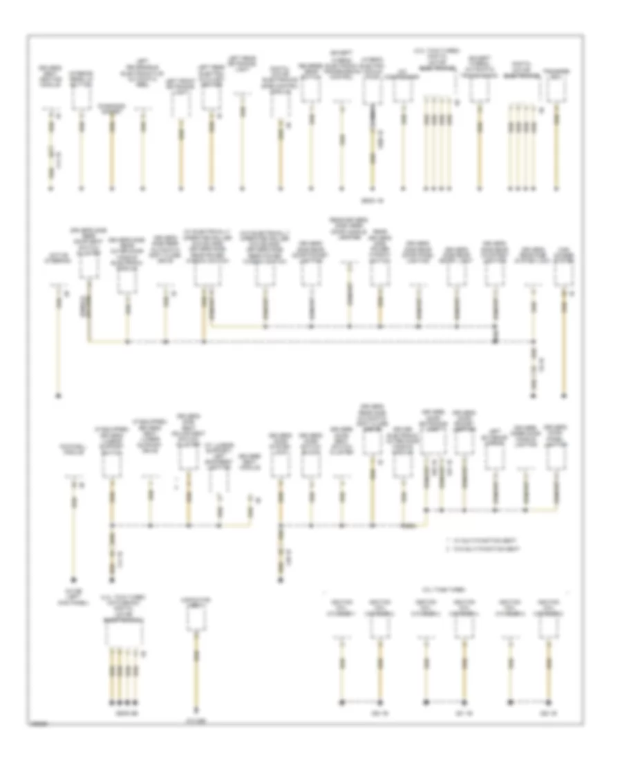 Ground Distribution Wiring Diagram 1 of 6 for BMW 535xi 2012