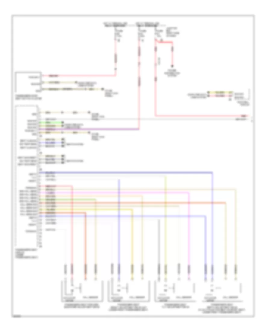 Passengers Memory Seat Wiring Diagram (1 of 2) for BMW 535xi 2012