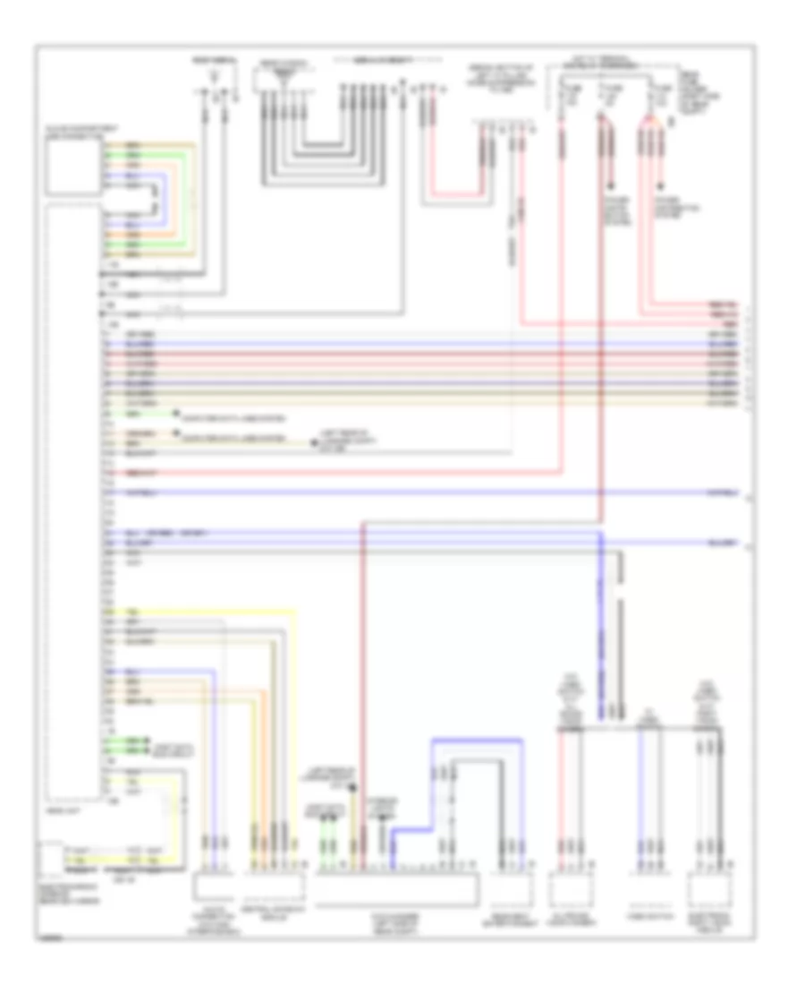 Navigation Wiring Diagram Basic with Base Radio 1 of 2 for BMW 535xi 2012