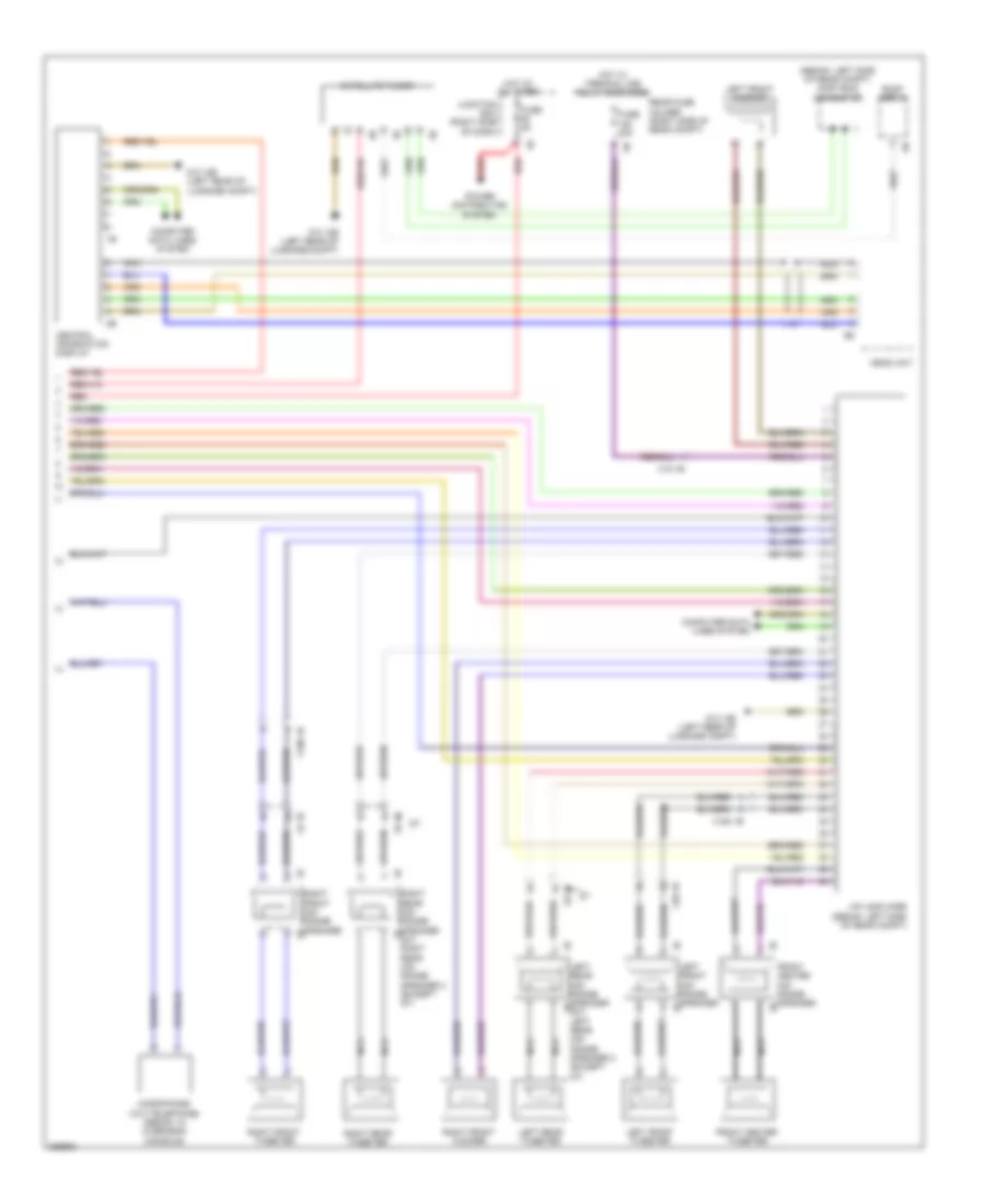 Navigation Wiring Diagram, Basic with Hifi Radio (2 of 2) for BMW 535xi 2012