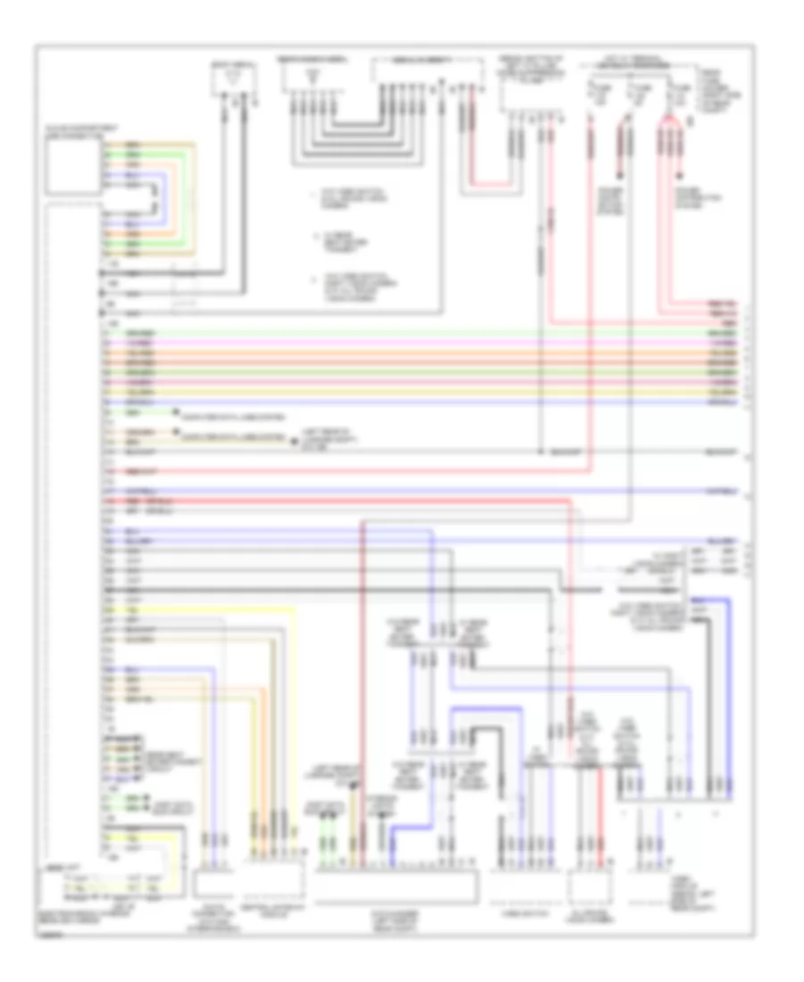 Navigation Wiring Diagram, High with Hifi Radio (1 of 2) for BMW 535xi 2012