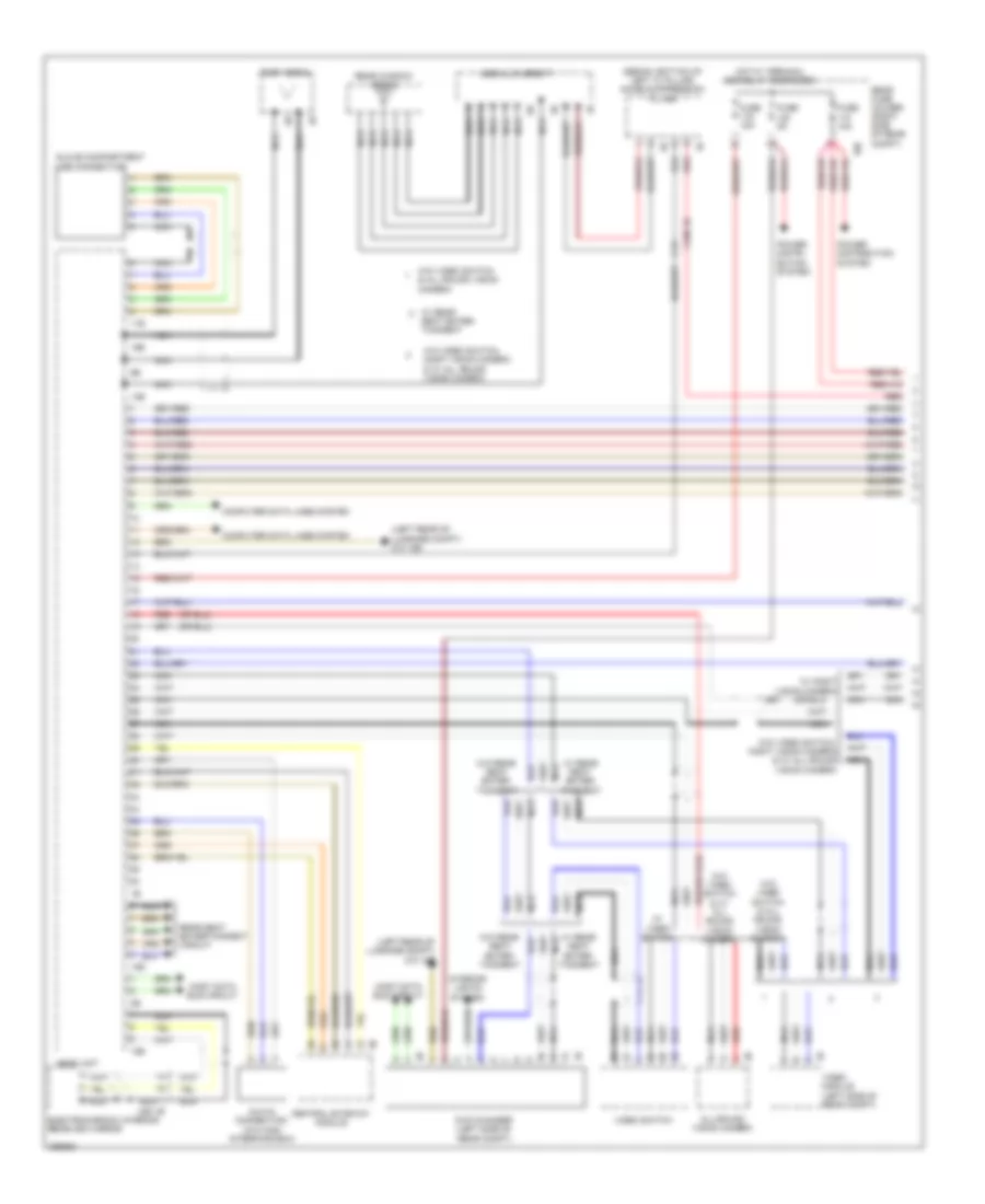 Base Radio Wiring Diagram, High (1 of 2) for BMW 535xi 2012