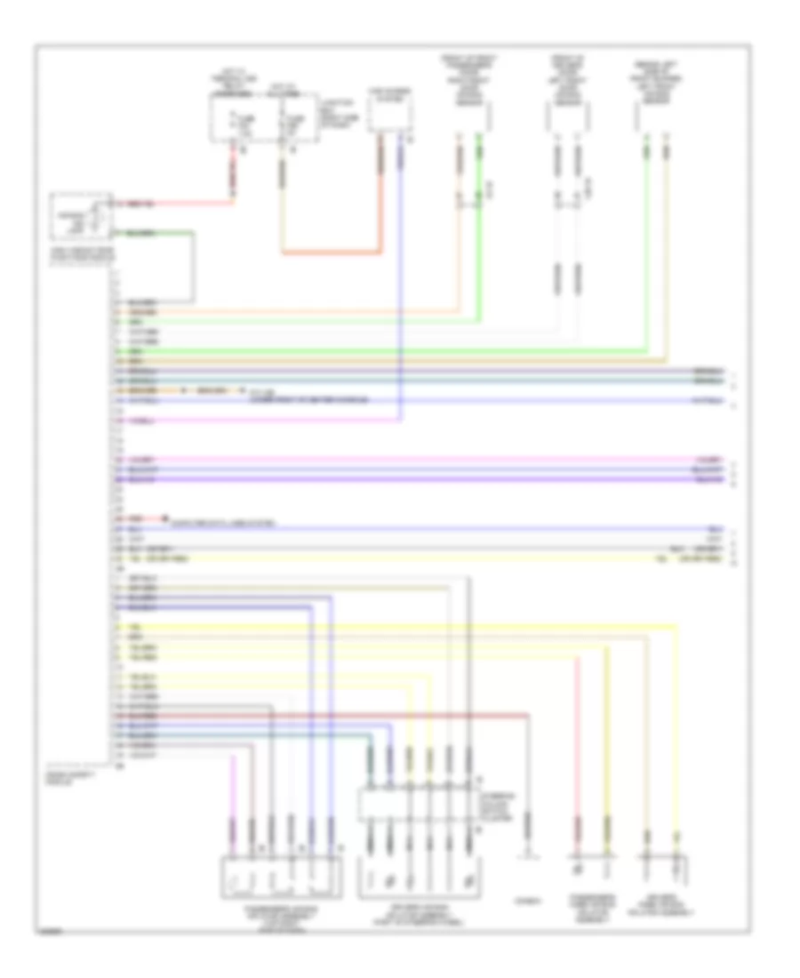 Supplemental Restraints Wiring Diagram 1 of 3 for BMW 535xi 2012