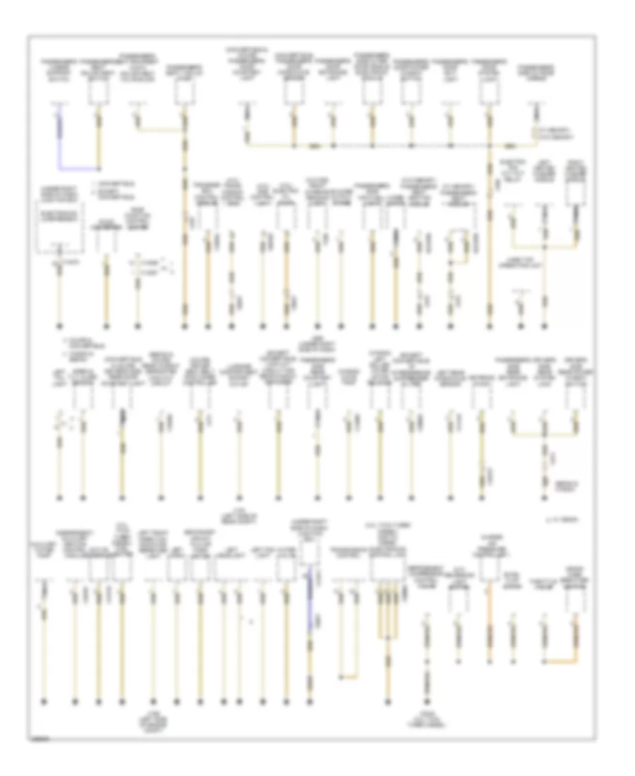 Ground Distribution Wiring Diagram 1 of 4 for BMW 328i 2011