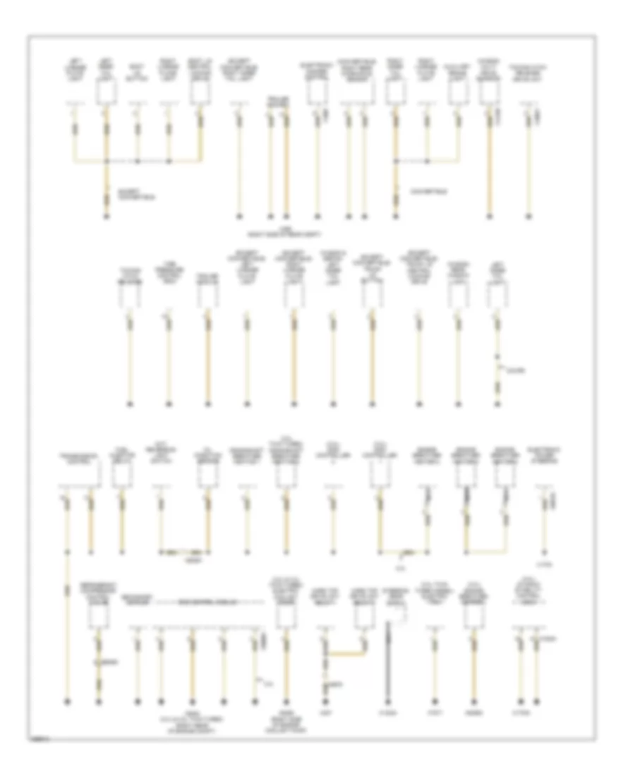 Ground Distribution Wiring Diagram 4 of 4 for BMW 328i 2011