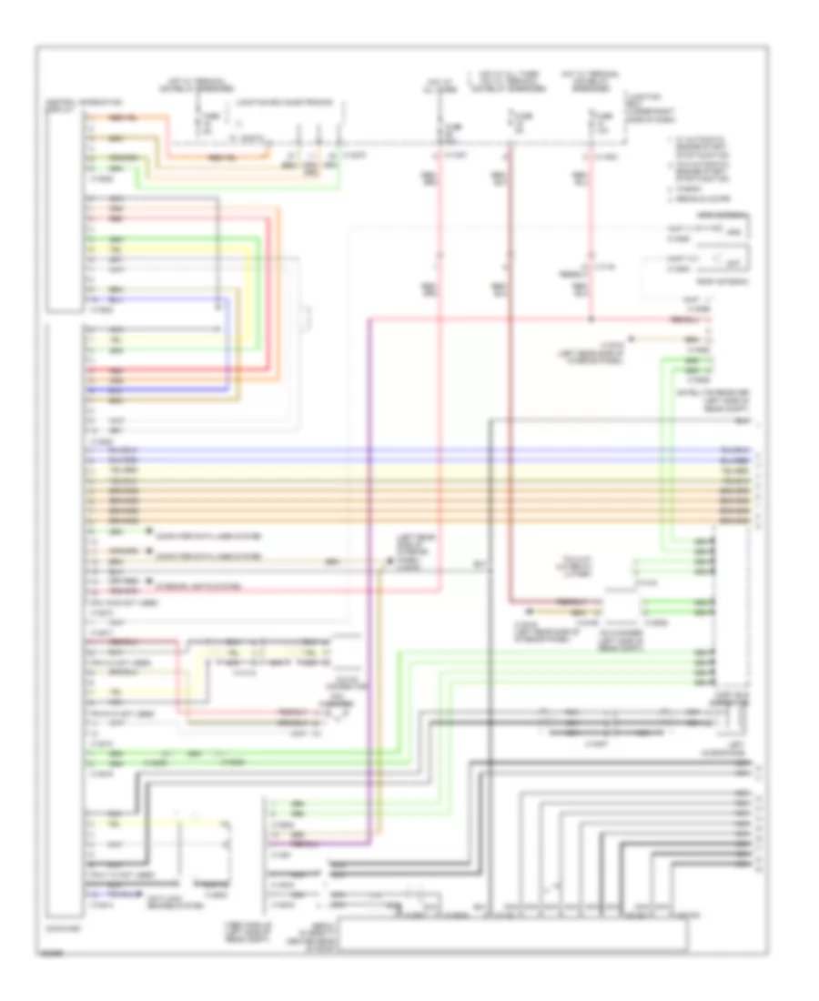Navigation Wiring Diagram, Except Convertible with CCC, M-ASK  Hifi Radio (1 of 2) for BMW 328i 2011