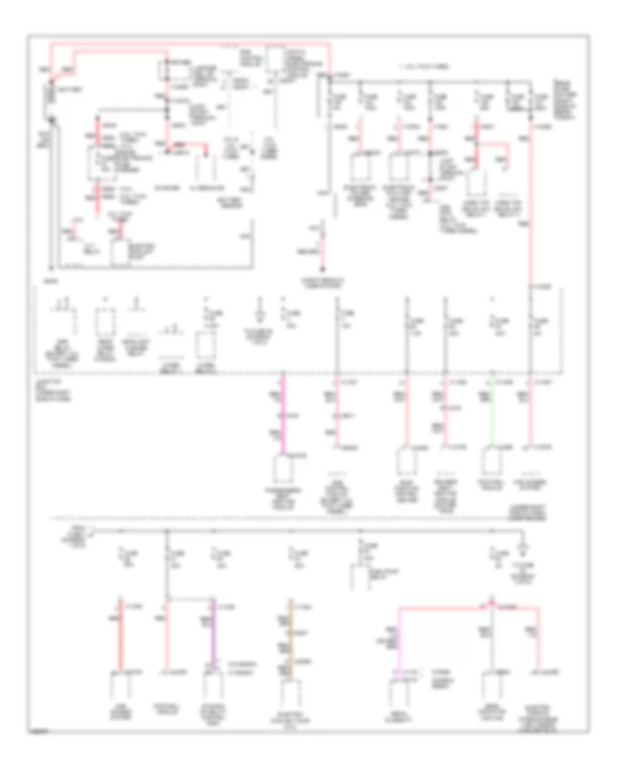 Power Distribution Wiring Diagram 1 of 5 for BMW 328i 2011