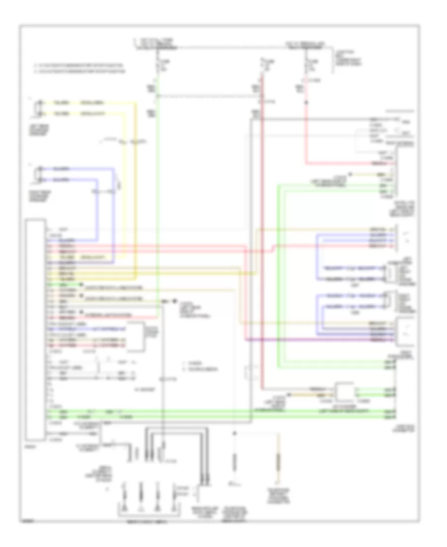 Base Radio Wiring Diagram, Except Convertible without CIC for BMW 328i 2011