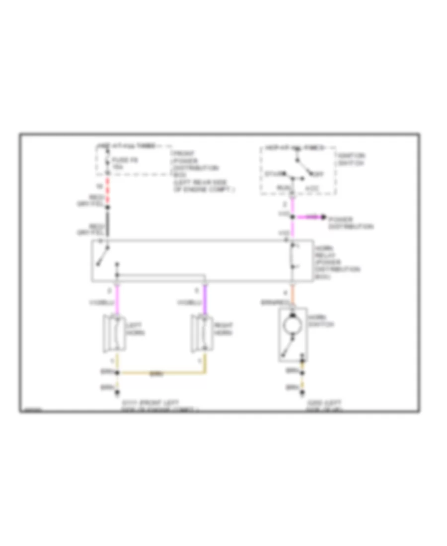 Horn Wiring Diagram for BMW 318ti 1997