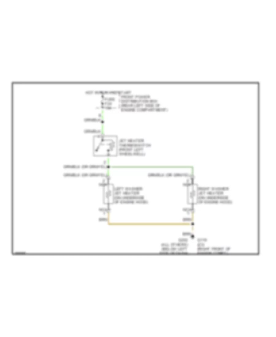 Электросхема быстрого подогрева шайбы для BMW 318ti 1997