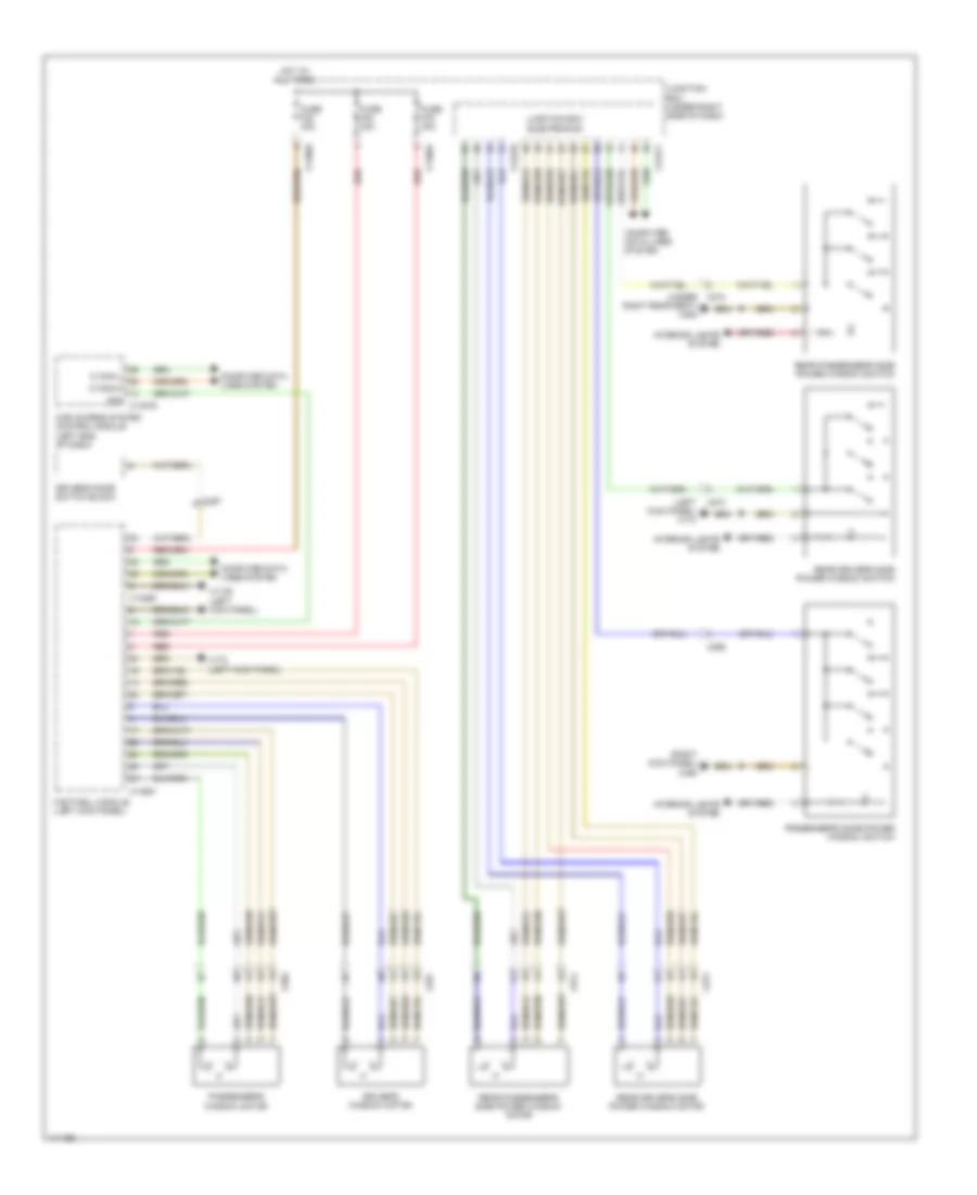 Power Windows Wiring Diagram for BMW X6 M 2013