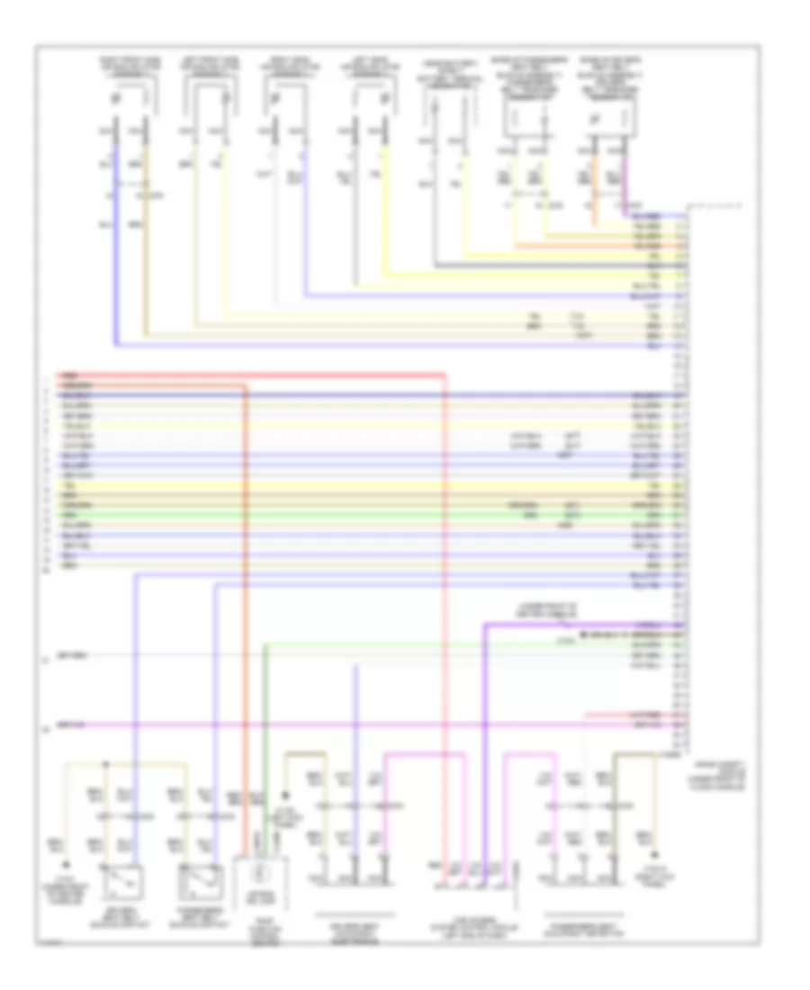 Supplemental Restraints Wiring Diagram (3 of 3) for BMW X6 M 2013