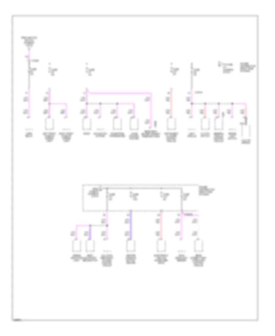 Power Distribution Wiring Diagram 5 of 5 for BMW X3 30i 2008