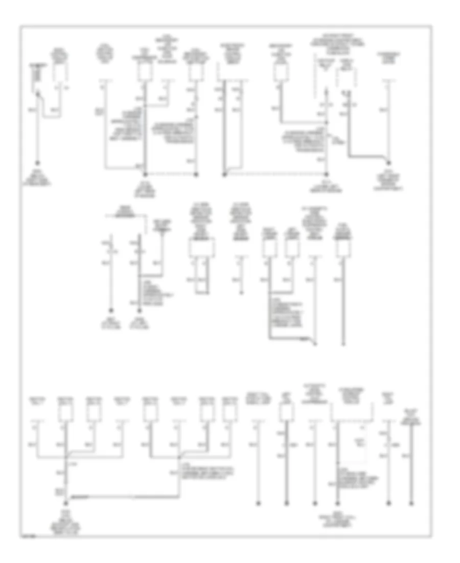 Электросхема подключение массы заземления (1 из 4) для Buick Lucerne Super 2009