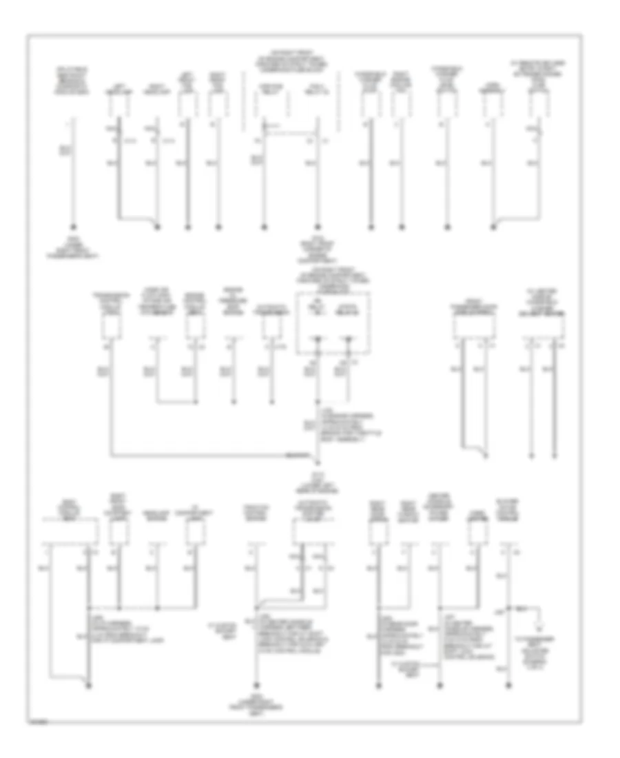 Электросхема подключение массы заземления (2 из 4) для Buick Lucerne Super 2009