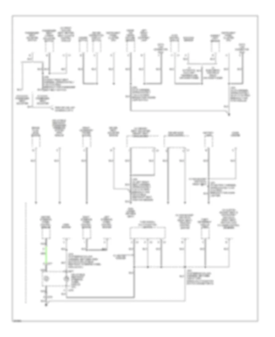 Электросхема подключение массы заземления (3 из 4) для Buick Lucerne Super 2009