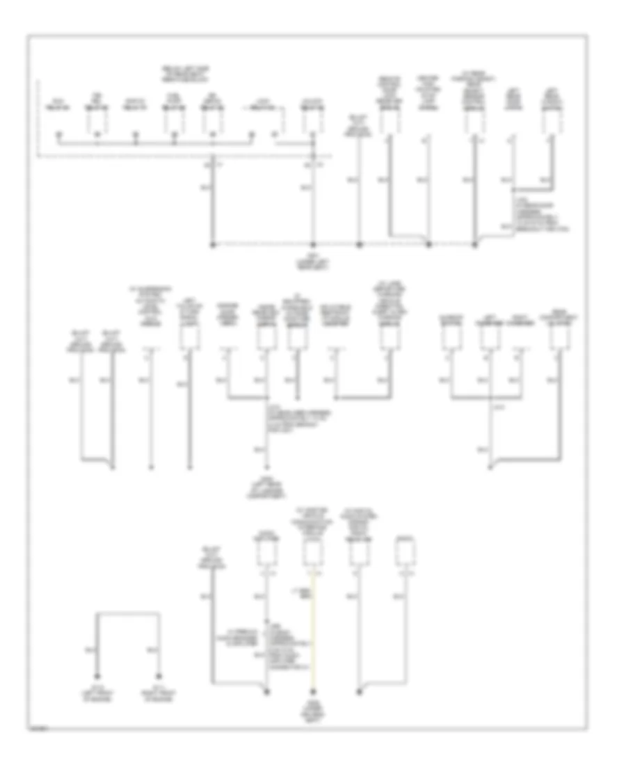 Электросхема подключение массы заземления (4 из 4) для Buick Lucerne Super 2009