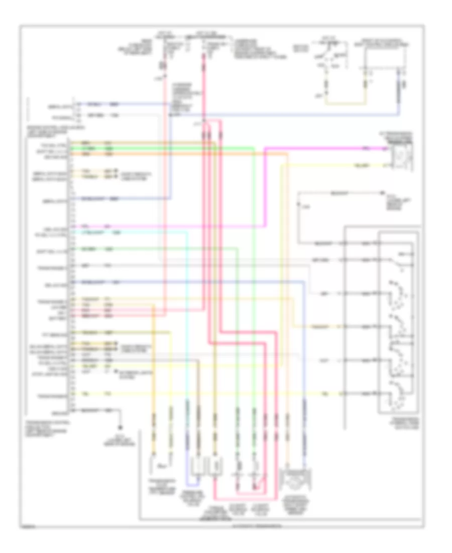 4.6L VIN 9, Электросхема коробки передач АКПП для Buick Lucerne Super 2009