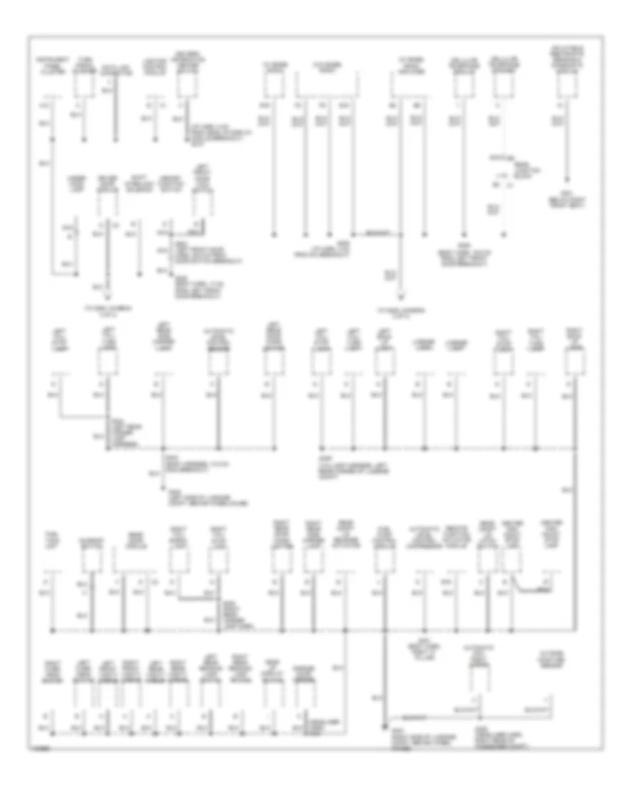 Электросхема подключение массы заземления (3 из 3) для Buick Park Avenue 1998