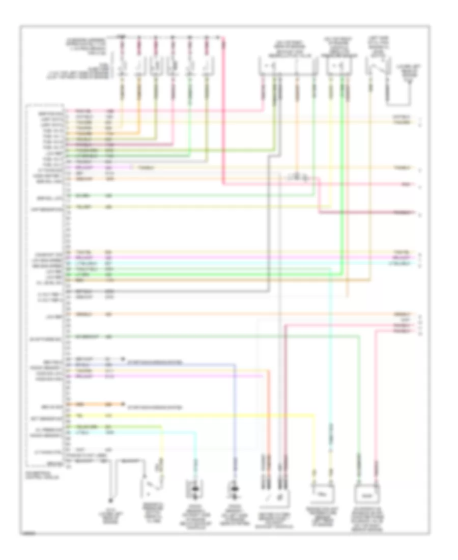 3.8L VIN 2, Электросхема системы управления двигателем (1 из 5) для Buick Lucerne CXS 2006