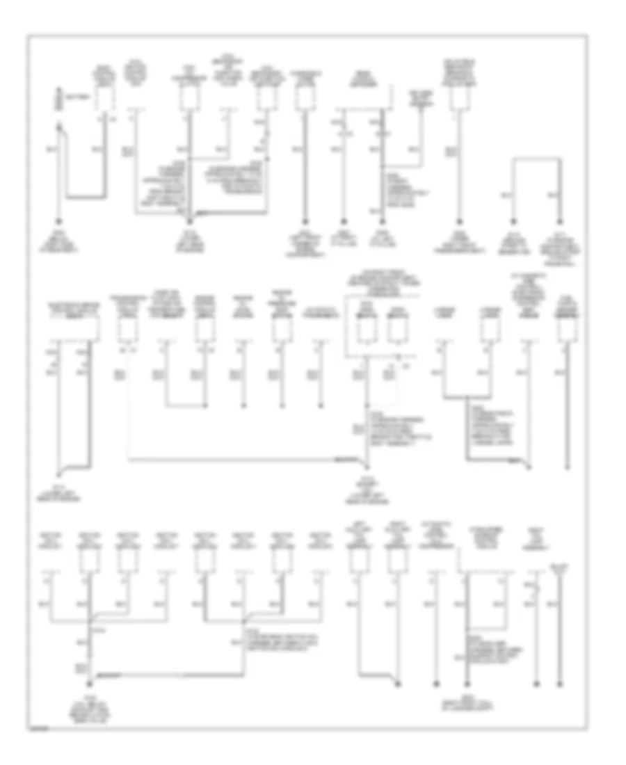 Электросхема подключение массы заземления (1 из 4) для Buick Lucerne CXS 2006