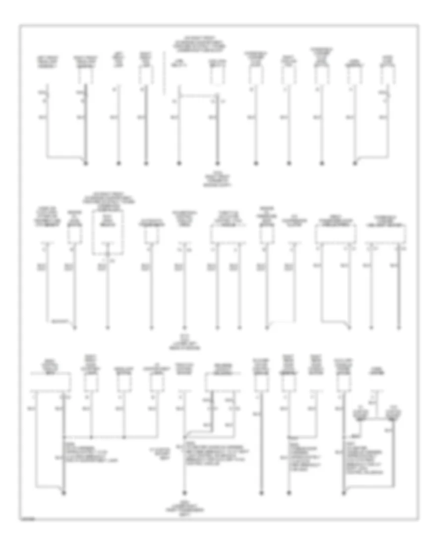 Электросхема подключение массы заземления (2 из 4) для Buick Lucerne CXS 2006
