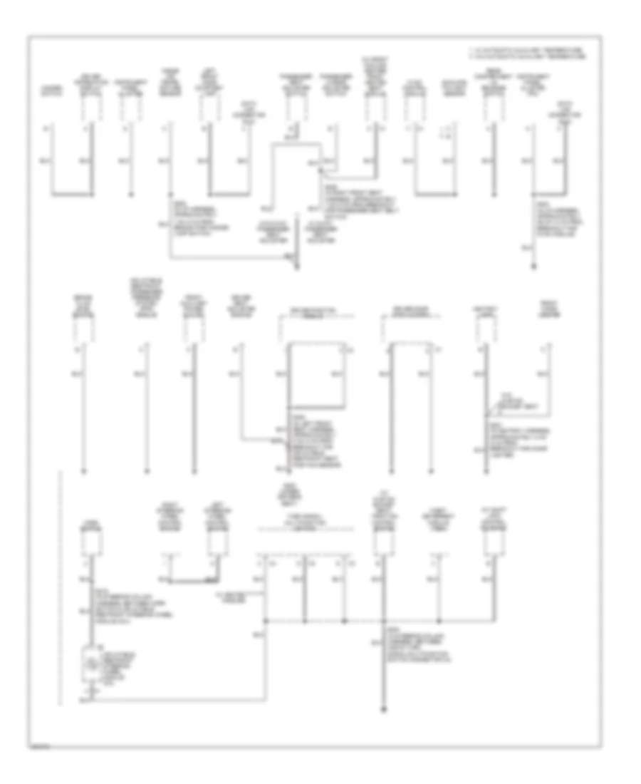 Электросхема подключение массы заземления (3 из 4) для Buick Lucerne CXS 2006